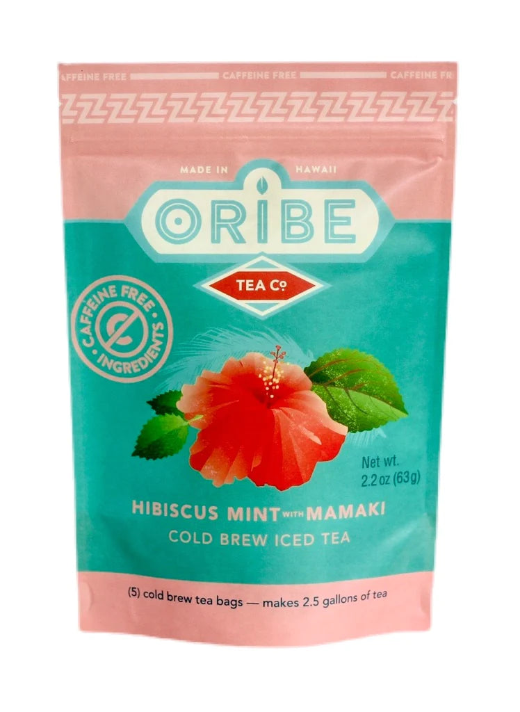 Oribe カフェインフリーのハイビスカスミントとママキのアイスティー Oribe カフェインフリーのハイビスカスミントとママキのアイスティー